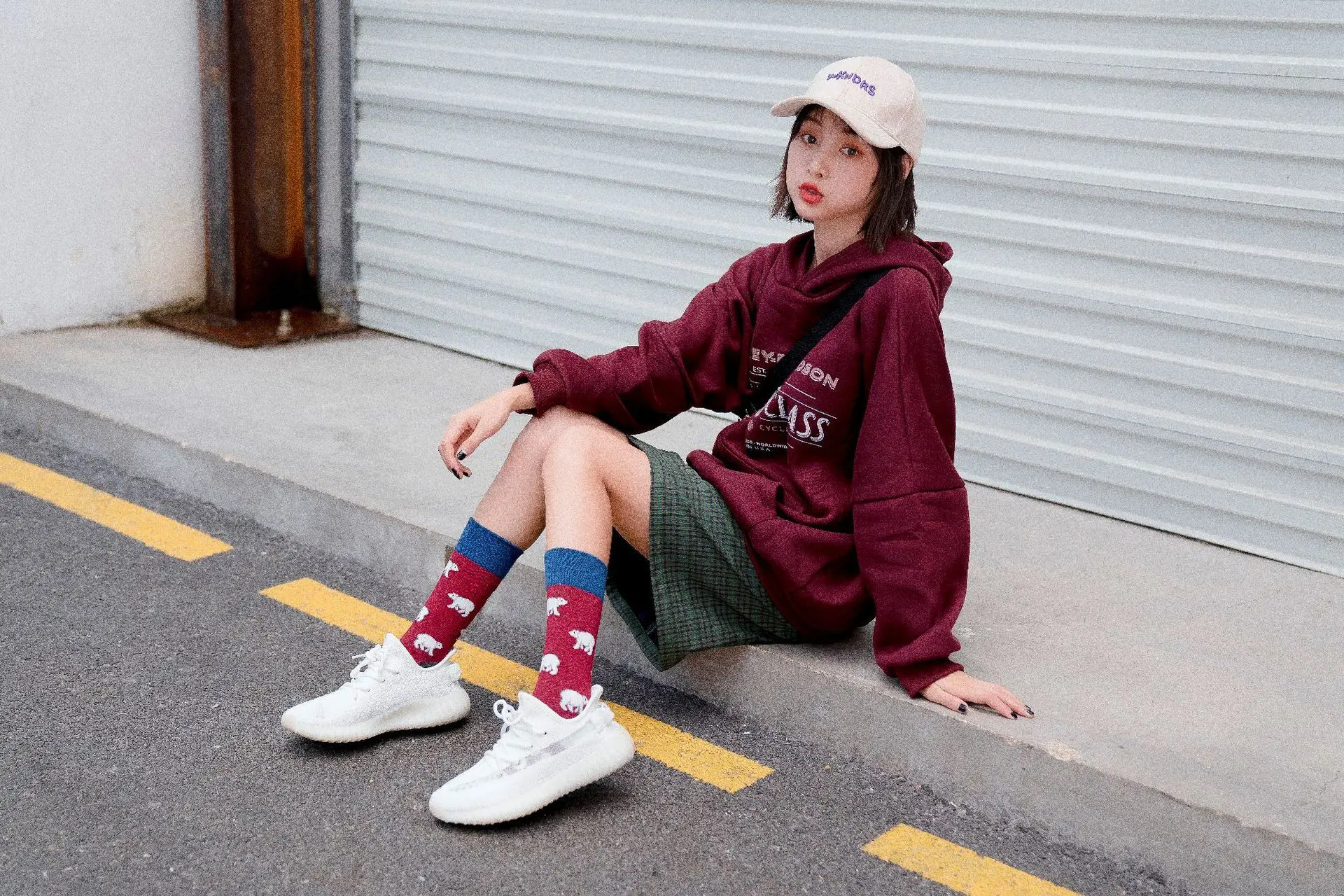 SP&CITY 5 Pairs Harajuku Women Cartoon Animal Patterned Cotton Socks Bird Chicken Funny Print Female Socks Casual High Sox