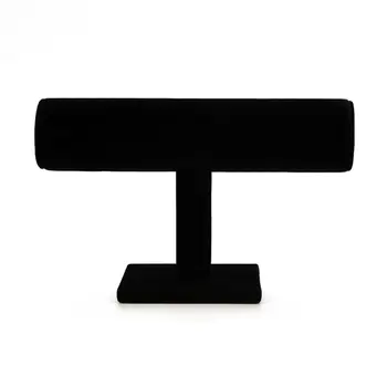 

Black Suede T-Bar Jewelry Display Stands Bracelet Necklace Rack Organizer Holder