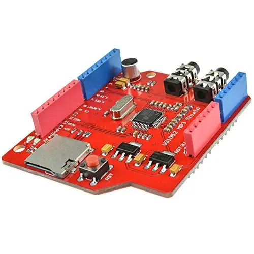 VS1053 VS1053B стерео аудио mp3-плеер щит запись декодирование макетная плата модуль с TF слотом для карт Arduino UNO R3 One