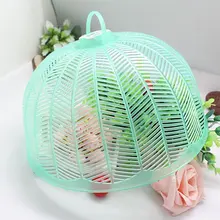 1 шт., круглая крышка для еды, зеленая пластиковая крышка для стола для посуды, кухонная защита от мух, зонтик, крышка для еды, кухонные принадлежности