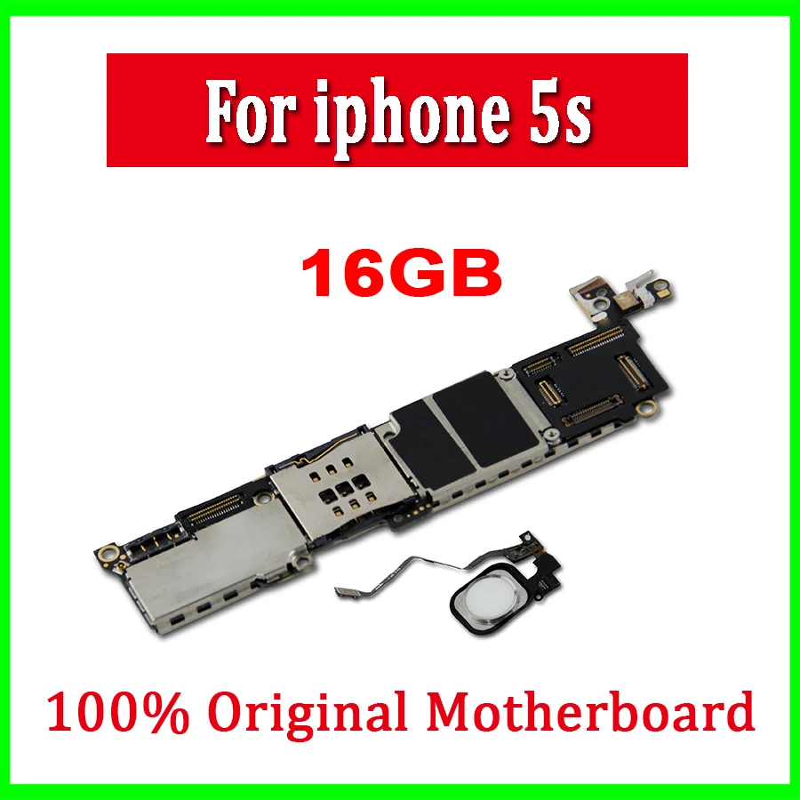 Разблокированная материнская плата для iPhone 5S с сенсорным ID 16 ГБ 32 ГБ 64 Гб материнская плата для iPhone 5S материнская плата с полным чипом