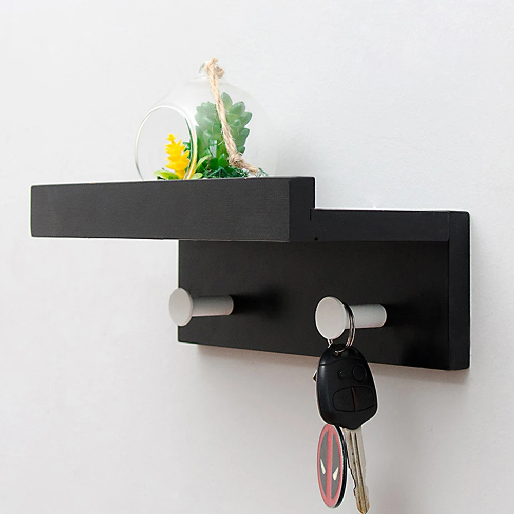 Домашний Декор деревянный крючок для спальни DIY настенная подвесная полка