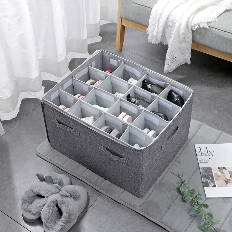 Organizador de almacenamiento de zapatos para debajo de la cama, contenedora de zapatos resistente, para armario, ropa de cama, organización de el hogar - AliExpress y jardín