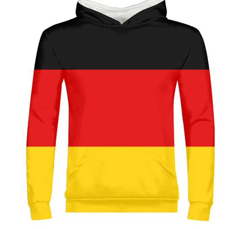 Немецкий мужской индивидуальный номер deu молния толстовка Национальный флаг страны немецкий бандесрепальский колледж печать фото одежда