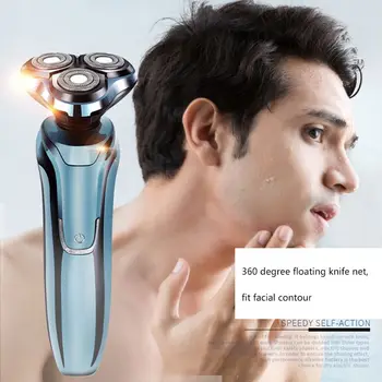 

4D Smart Electric Shaver Men Wet Dry Waterproof Razor Cordless Rechargeable Set