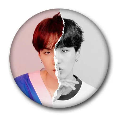 KPOP Bangtan Boy Enamel Pin Lapel Pins For Backpack Metal Badge Brooch Kpop Accessories Clothes for Fans - Цвет: 13