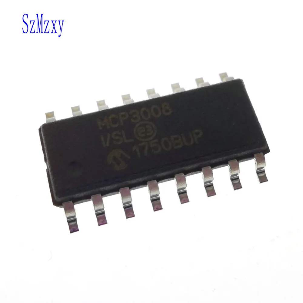 50PCS MCP3008-I/SL MCP3008 3008 2.7V 4-Channel/8-Channel 10-Bit A/D Converters with SPI Serial Interface