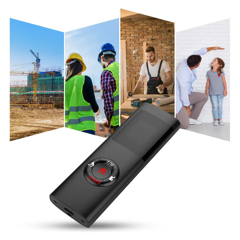 LAMEZIA Mini Portable Handheld 40M Smart Digital Laser Rangefinder DistanceMeter USB Charging Distance Measuring Range Finder LAMEZIA Mini Portable Handheld 40M Smart Digital Laser Rangefinder DistanceMeter USB Charging Distance Measuring Range Finder