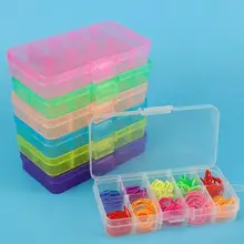 10-Slot de Jóias Anéis Do Parafuso Prisioneiro Da Orelha Contas Titular Caixa de Armazenamento Organizador Caso Recipiente(China)