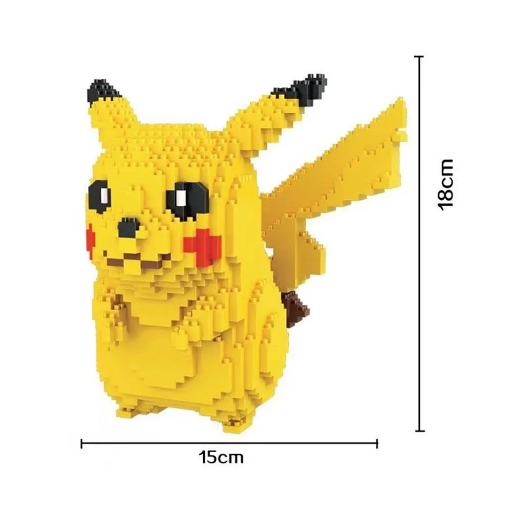 

hot LegoINGlys classic japan Anime Poke figure Mon Pikachu Nintendoes game model mini Micro Diamond Blocks nano bricks toys gift