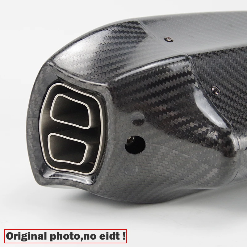 Ninja H2 Slip-on moto rcycle выхлопная труба глушителя с тепловой защитой из углеродного волокна выхлопная escape moto для Kawasaki ninja H2