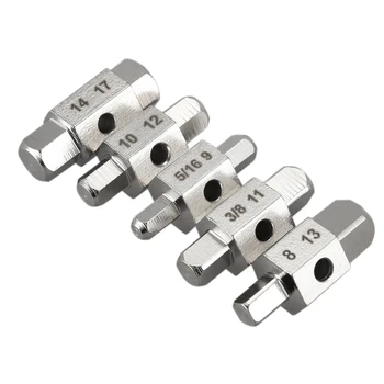 

5PC Oil Sump Screw Removal Tool Set Oil Drain Screw Removal Plug Screw Removal Installer Wrench Assembly Tool