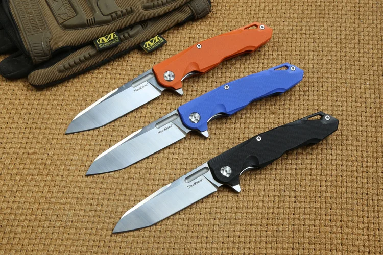 Nimo knives SHANXIAO Flipper folding knife 9Cr18mov Blade ball bearings G10 handle outdoor hunting Camp survival Knives EDC tool