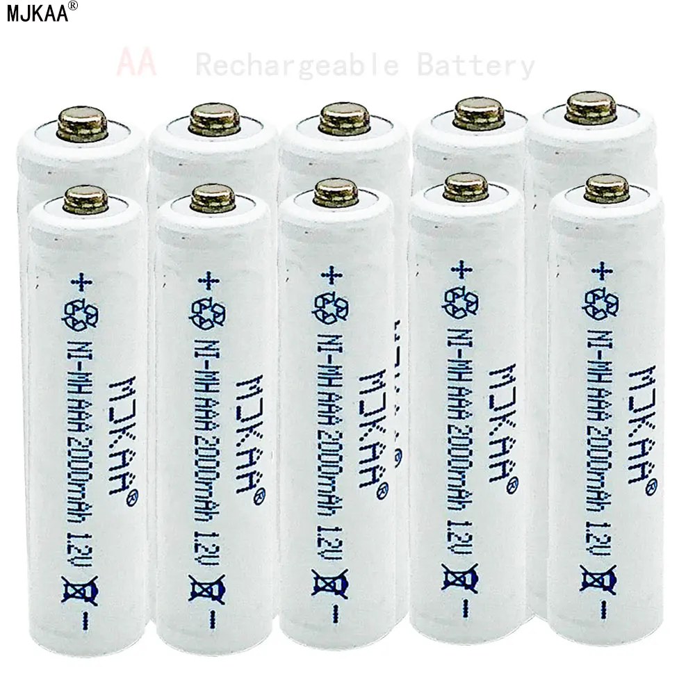 4 шт. AA 3000mAh 1 2 V Ni MH перезаряжаемые батареи + AAA 2000mAh батареи|Перезаряжаемые батареи|