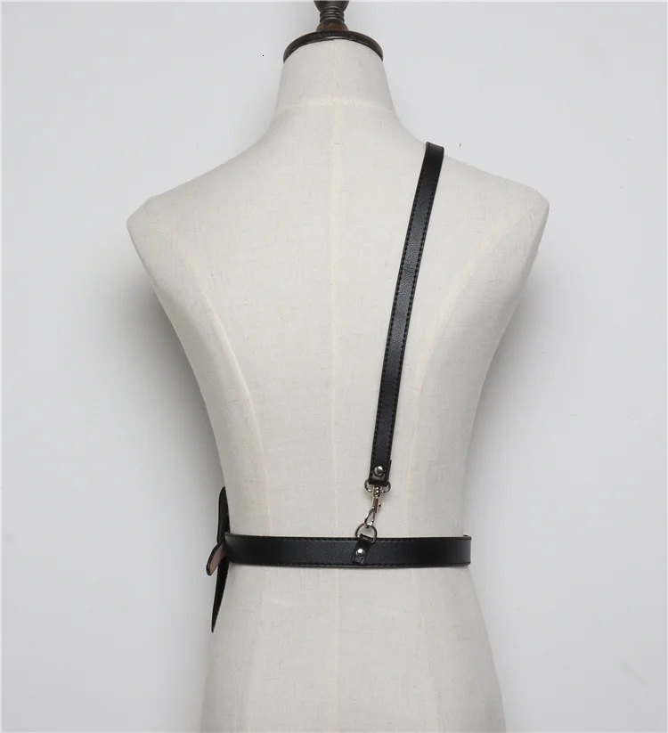 IEFB Straps All Math Men Women's Belt Mini- Packet New Fashion Black PU Leather Belts Clothes Accessories Multi-purpose 9Y116
