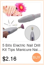 5 бит электрическая дрель для ногтей набор наконечников маникюрная пилочка для ногтей Toenail педикюр салон Ручка Форма набор маникюр пилка для ногтей красота