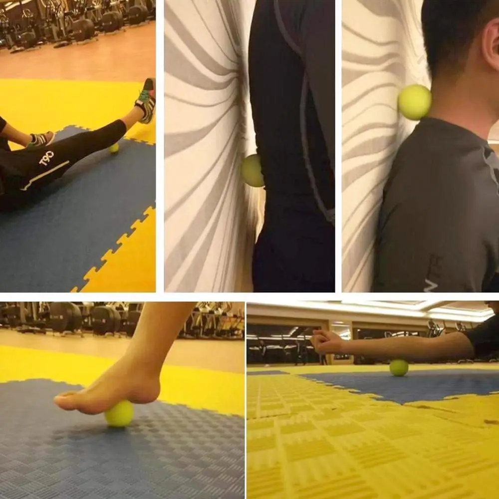 TPE Massage Ball Fitness Relieve Gym Trigger Point Massage Ball Training Fascia Hockey Ball Acupoint Healing Ball Fitness Ball