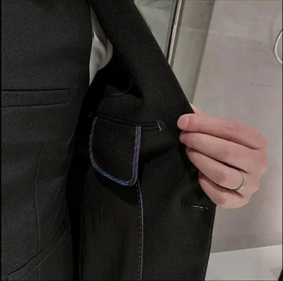 Осенний мужской костюм куртка S-3XL, модное деловое повседневное пальто, мужские тонкие куртки-блейзеры