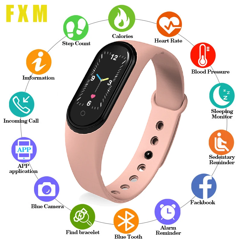 Спортивные Смарт-часы M5 для мужчин и женщин часы с Bluetooth фитнес-трекер