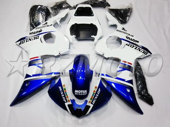 3 бесплатные подарки ABS обтекатель двигателя комплект подходит для YAMAHA YZF-R6 2003 2004 2005 R6 03 04 05 Обтекатели на заказ синий белый