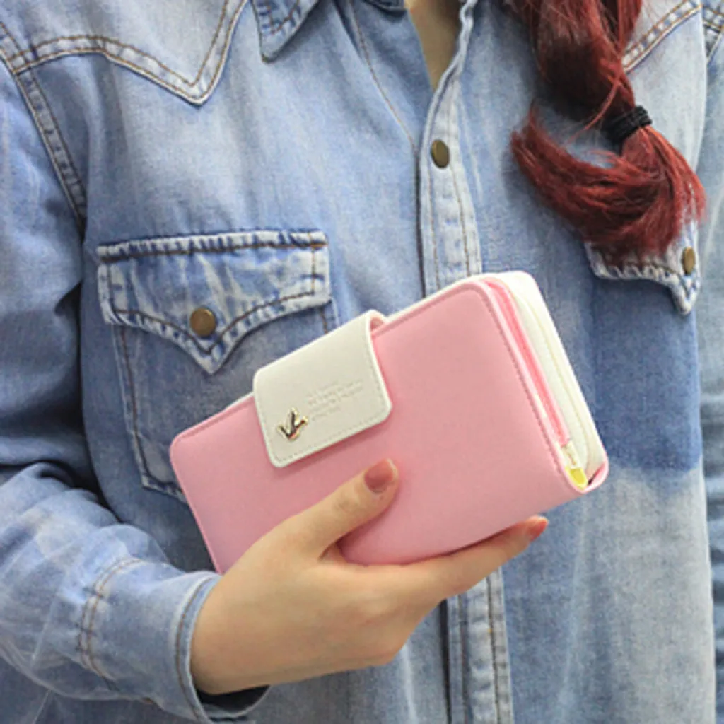 Big Capacity Women Purses Long Zipper Coin Purse Holder Wallets Ladies Clutch Change Purse Female Fly Bird Print Money 823