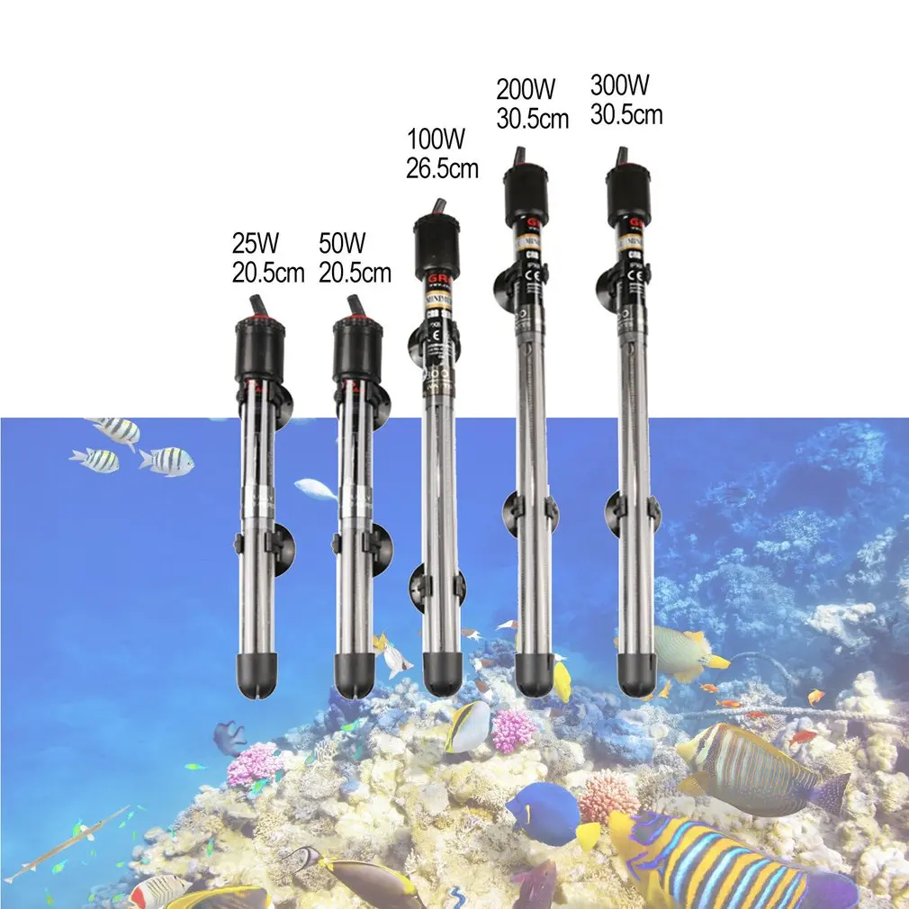 Automatic Constant Temperature Heating Rod Power Saving Heater Aquarium Submersible Heater Fish Tank Water Aquarium Kit aquarium plastic plants