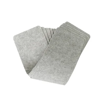 

6PC Non-Woven Stair Mat Non-Slip Self-Adhesive Household Simple Step Mat Step Carpet for Home Gym（Light Grey）