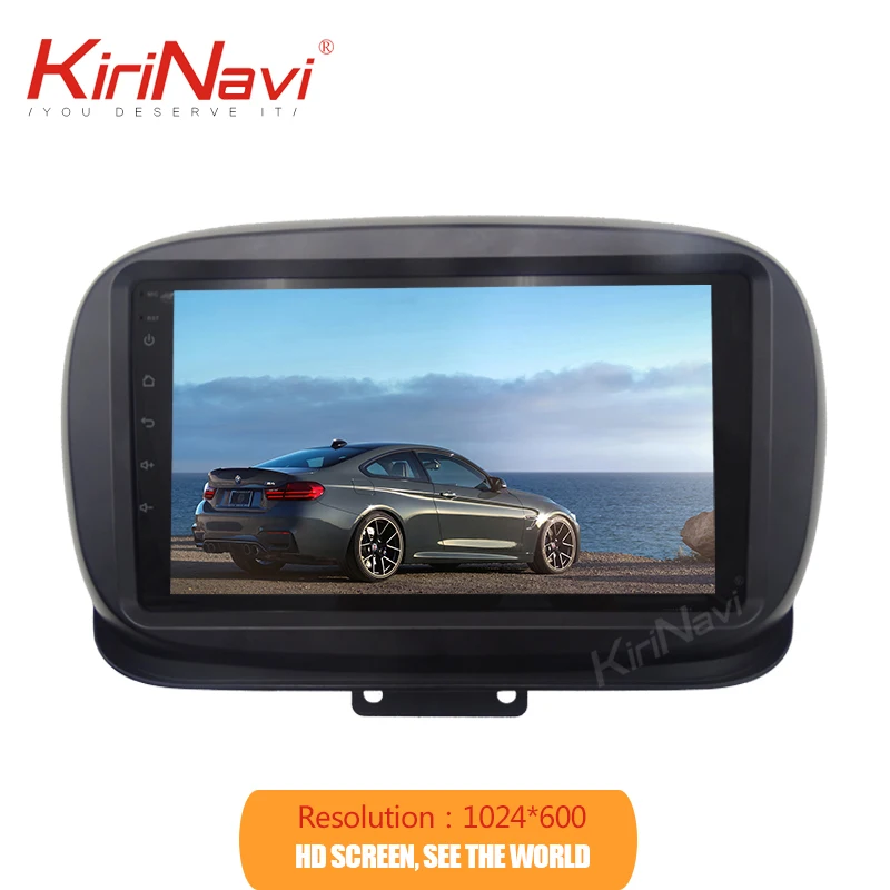 Sale Kirinavi Android 9.0 4+64GB 8 core 9" multimedia car dvd player for Fiat 500X automotivo head unit auto radio navigation GPS 4