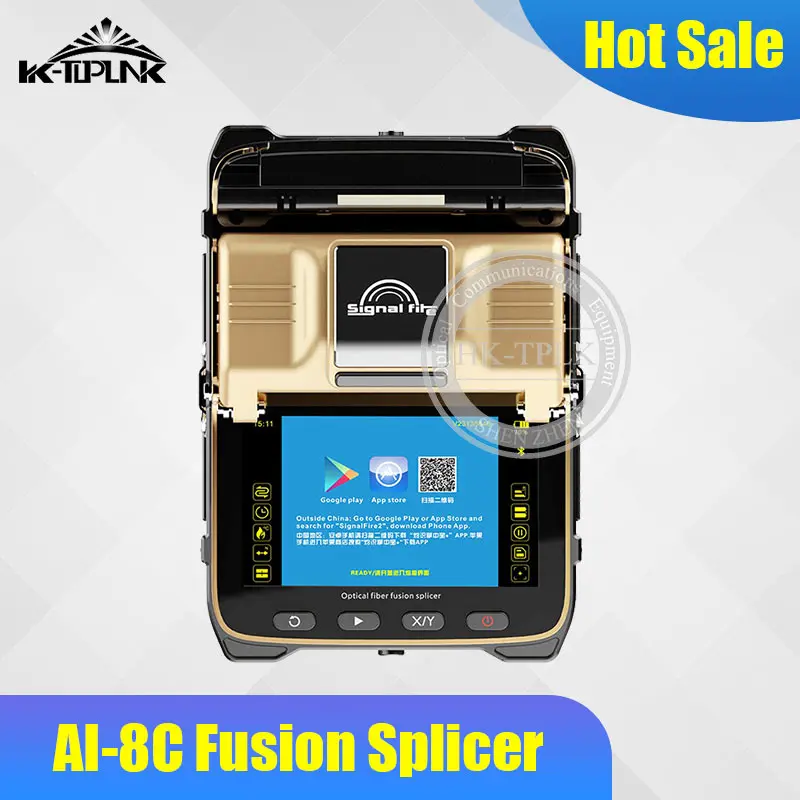 

AI-8C AI 8C Splicing FTTH Welder Signal Fire FTTH Welding Splicing Machine Optical Fiber Fusion Splicer with Fiber Cleaver SM MM