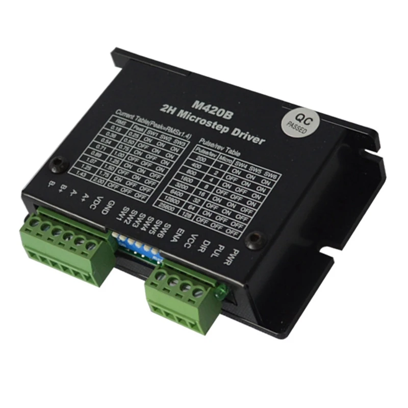 24VDC Драйвер шагового двигателя M420B для(Национальная ассоциация владельцев электротехнических, 8, 11, 14, 16, 17(Национальная ассоциация владельцев электротехнических предприятий) шаговый двигатель 0,25-2A DC18-40V