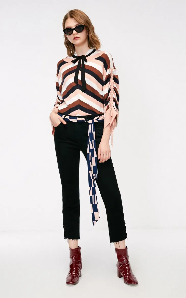 ONLY New Loose Open-forked Tie Sleeve Knitted Sweater | 118324531