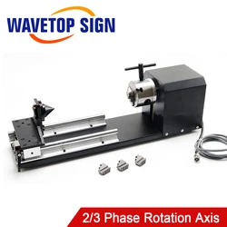 Fixation rotative avec mandrins, moteur pas à pas 2 phases 3 phases, table de travail rotative pour Machine de découpe et gravure au Laser Co2 