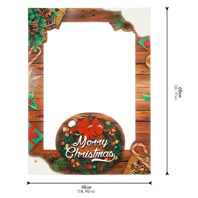Счастливого Рождества Рождественский карты рамка Photo Booth Реквизит Поставки украшения фото для рождественской вечеринки поставки