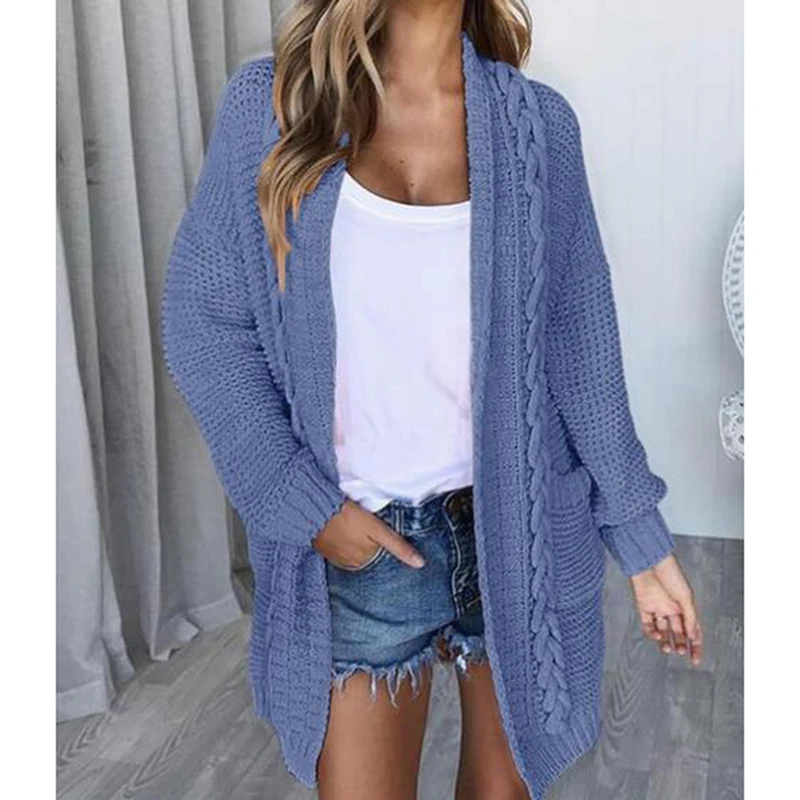 Cardigan Women Sweaters Autumn Winter Lady Solid Long Sleeve Cardigan Warm Soft Sweater Feminina Sweaters