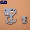 2Pc/Set Silicone Mini Lion Beads Silicone Teether Pendant Baby Toy DIY Nursing Necklace Pacifier Chain Tiny Rod For Baby Product 5