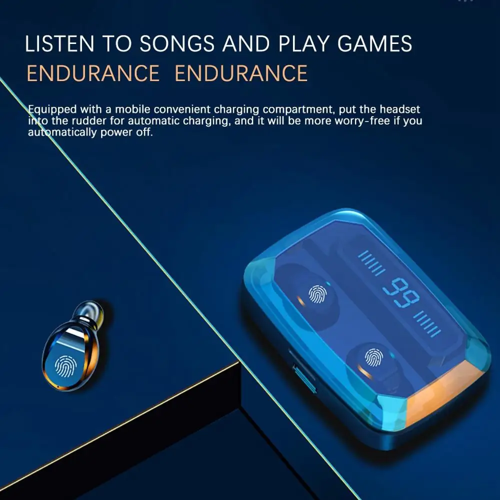 Sports Wireless Headsets Twins Bluetooth 5 0 Headset Wireless Dual Headphones Stereo Earphones For iPhone Samsung Huawei