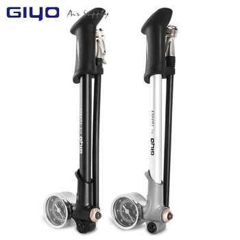 

GIYO 300PSI Air Supply Inflator Bicycle Pump To Inflate Fork Rear Suspension Cycling Hose Air Inflator Schrader psi/bar Gauge