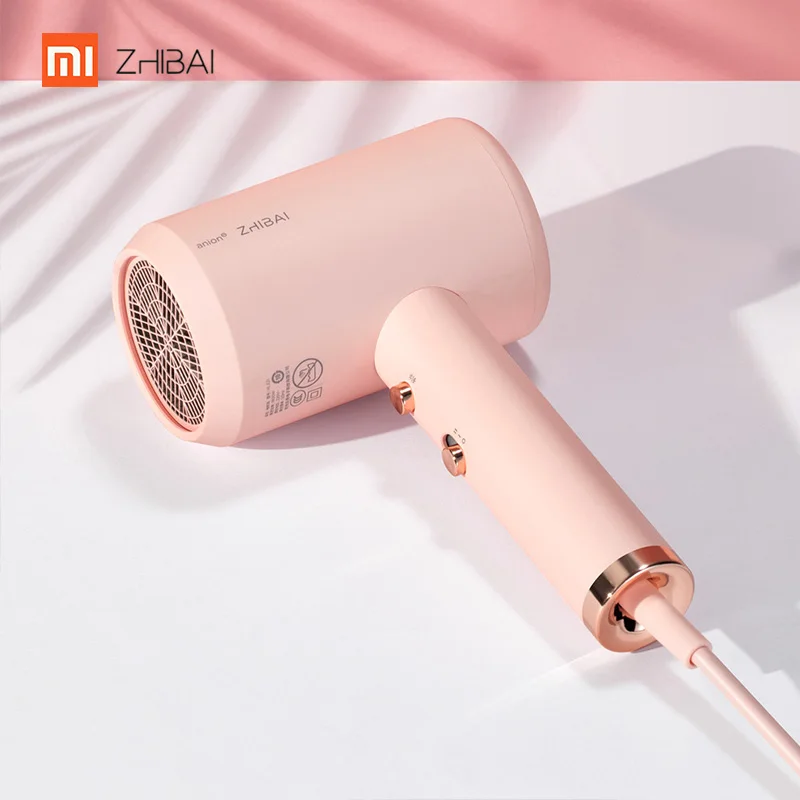 XIAOMI MIJIA zhiбаи HL3 фен для волос 1800 Вт анион вода отрицательных ионов Уход за волосами Профессиональный Быстросохнущий Портативный Фен Диффузор