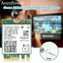 Asunflower Intel 9260NGW 9260ac 802.11ac 1,73 Гбит/с Wifi BT 5,0 NGFF беспроводная карта беспроводная сетевая карта Wifi Mini pci-e Новинка