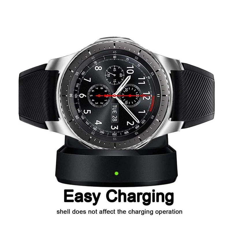 Чехол для часов для samsung gear S3 Frontier Galaxy Watch 46 мм/42 мм чехол с покрытием из ТПУ универсальная защитная крышка аксессуары для часов