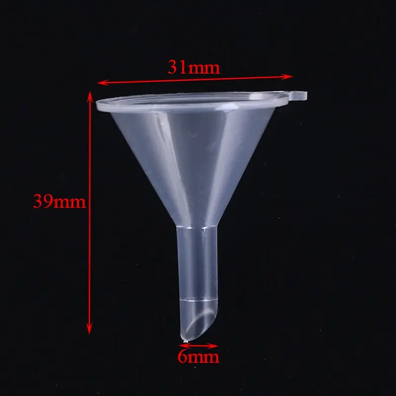 12pcs/set Small Funnel Clear Mini Funnels Packaging Travel Tools For Empty Bottle Filling Perfumes Essential Oils Aromatherapy images - 6