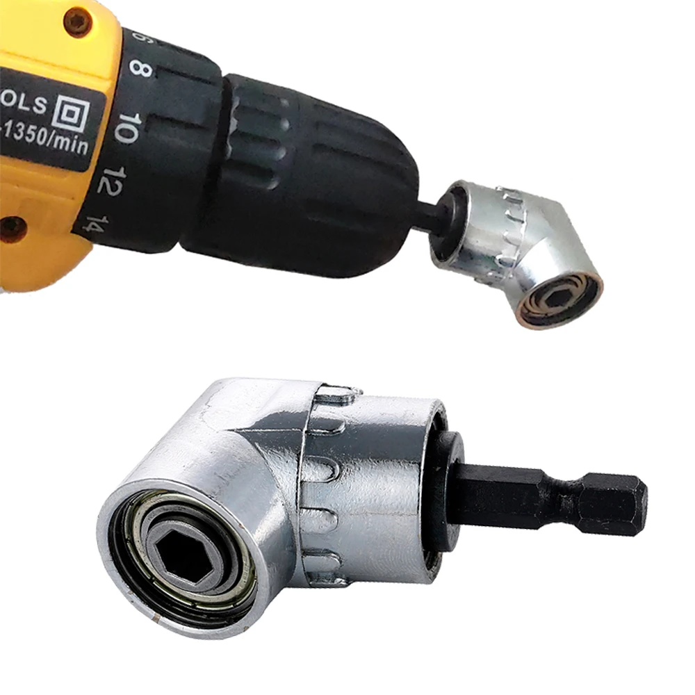 Details about   Adjust Extension Hex Drill Bit Screwdriver Socket Holder 1/4" Ada 105°Angle A9R7 