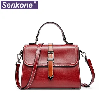 

2020 New Genuine Leather Messenger Bags for Women Small Crossbody Bag Female Retro Lady Shoulder Bags New Designer Handbag Women
