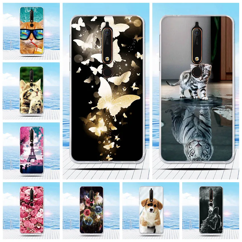 Для Nokia 6 1 чехол TA-1068 TA-1050 TA-1043 TA-1045 чехлы для телефонов Чехлы Мягкий силиконовый