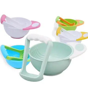 

Kuulee Baby Food Mills Bowl Set Manual Grinding Food Maker Tool