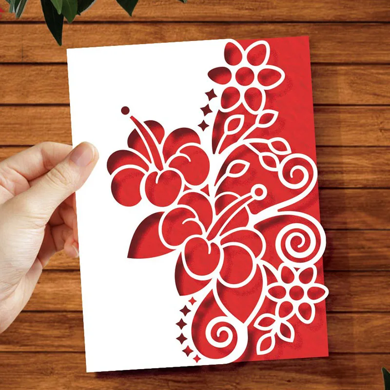 

MEET HUANG Valentine Flower Metal Cutting Dies Scrapbooking Stencil for Paper DIY Gift Card Decoration Embossing Dies New 2021