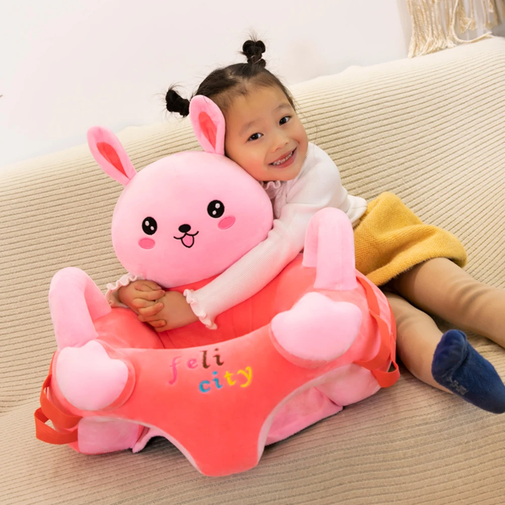 Earlyad Baby Sofa Seat Learning To Sit Chair Soft Removable Cartoon Washable Plush Seat Plush Toys Cushion for Toddlers Children Kids Infant 