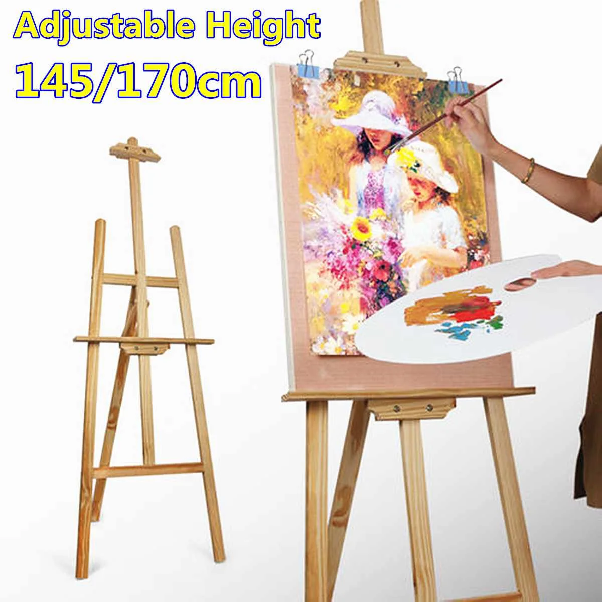 Caballete de madera plegable para artistas, de altura ajustable de arte duradero, soporte para de caballete - AliExpress