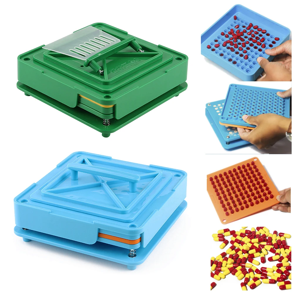  100 Holes Manual Capsule Filling Machine Pharmaceutical Board Fast Dispensers Encapsulator Food Gra