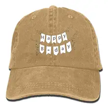 Винтажная Регулируемая джинсовая кепка на день рождения, Спортивная Кепка s для взрослых